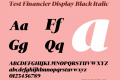 Test Financier Display