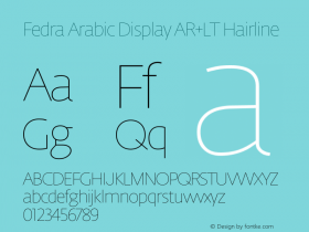 Fedra Arabic Display AR+LT