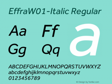 EffraW01-Italic