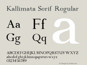 Kallimata Serif