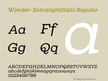 Wonder-ExtralightItalic