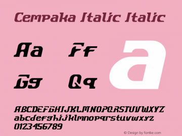 Cempaka Italic
