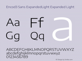 Encod3 Sans ExpandedLight