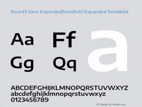 Encod3 Sans ExpandedSemiBold