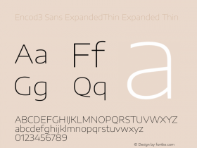 Encod3 Sans ExpandedThin