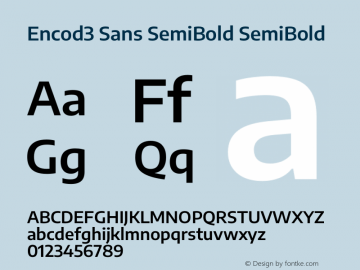 Encod3 Sans SemiBold