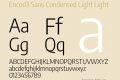 Encod3 Sans Condensed Light