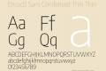 Encod3 Sans Condensed Thin