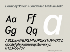 HarmonyOS Sans Condensed