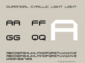 Durandal Cyrillic Light