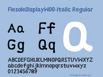 FiesoleDisplayW00-Italic