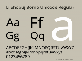 Li Shobuj Borno Unicode