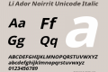 Li Ador Noirrit Unicode