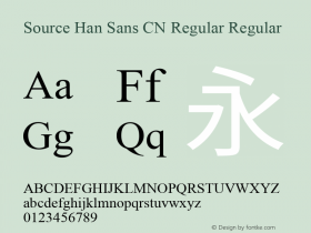 Source Han Sans CN Regular