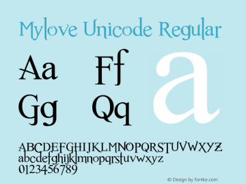 Mylove Unicode