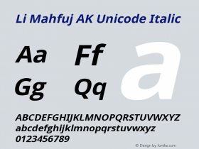 Li Mahfuj AK Unicode