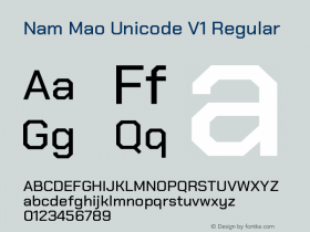Nam Mao Unicode V1