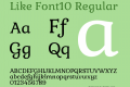 Like Font10