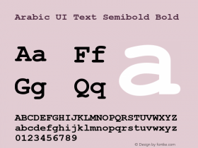 Arabic UI Text Semibold