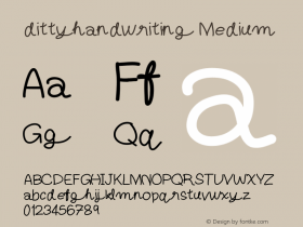 dittyhandwriting
