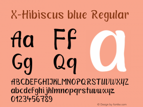 X-Hibiscus blue