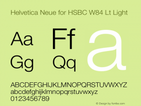 Helvetica Neue for HSBC W84 Lt