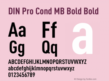 DIN Pro Cond MB Bold