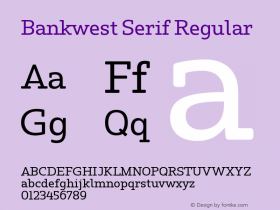 Bankwest Serif