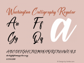 Washington Calligraphy