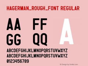 Hagerman_Rough_Font