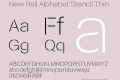 New Rail Alphabet Stencil