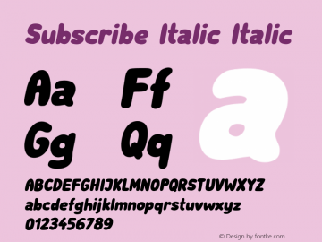 Subscribe-Italic