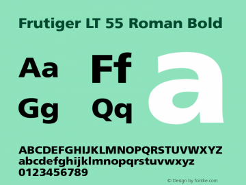 Frutiger LT 55 Roman