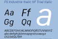 FS Industrie Italic VF Trial