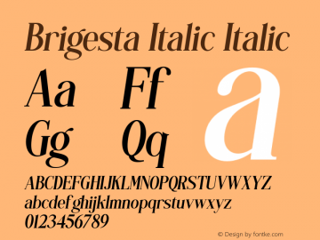 Brigesta Italic