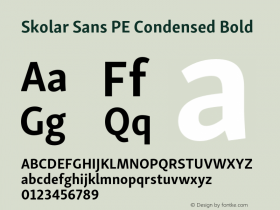 Skolar Sans PE Condensed