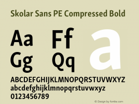 Skolar Sans PE Compressed