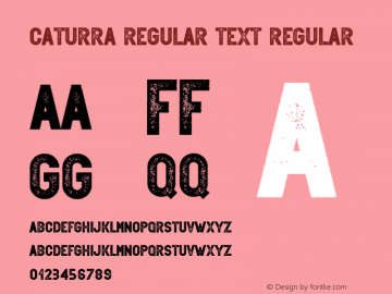 Caturra Regular Text