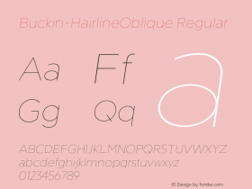 Buckin-HairlineOblique