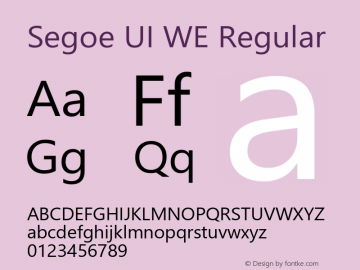 Segoe UI WE