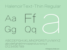 HalenoirText-Thin