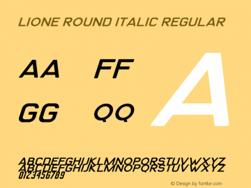 Lione Round Italic