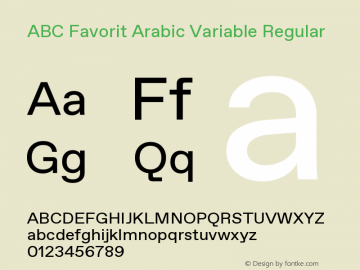 ABC Favorit Arabic Variable