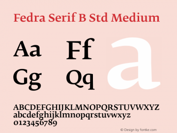 Fedra Serif B Std