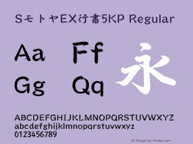 SモトヤEX行書5KP