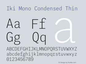 Iki Mono Condensed