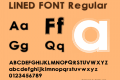 LINED FONT