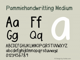 Pammiehandwritting