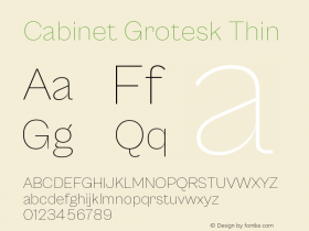 Cabinet Grotesk