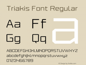 Triakis Font